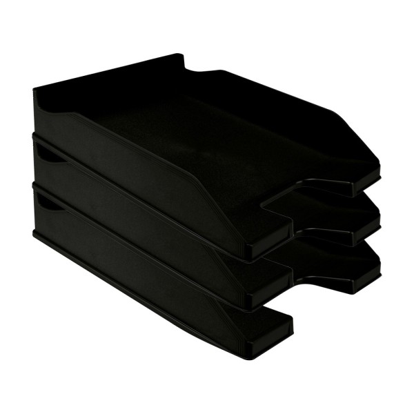 Bandeja sobremesa plastico q-connect negro opaco 240x70x340 mm