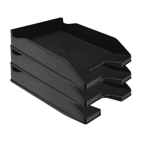 Bandeja sobremesa plastico q-connect negro opaco 240x70x340 mm