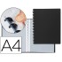 Carpeta liderpapel din a4 con 20 fundas intercambiables color negro