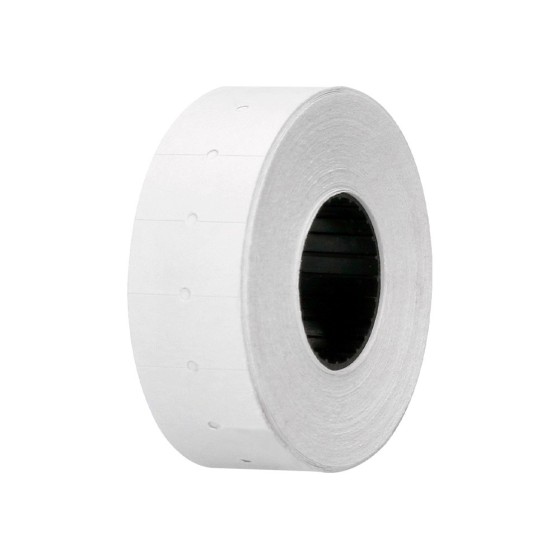 Etiquetas q-connect blanca 21 x 12 mm lisa rollo 1000 etiquetas para etiquetadora q-connect
