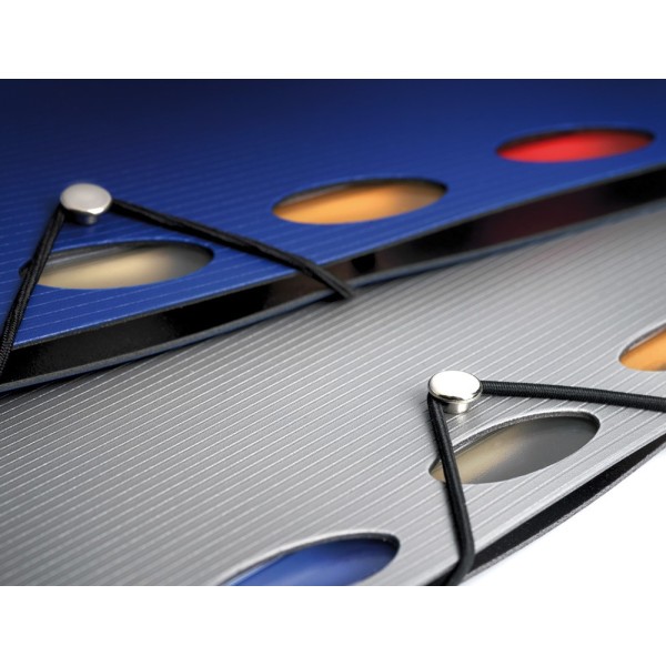 Cuaderno espiral liderpapel a5 micro executive tapa plastico 100h 80 gr cuadro 5mm 5 se paradores con gomilla azul