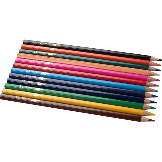 Lapices de colores liderpapel caja de 12 colores