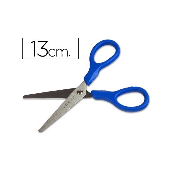 Tijera escolar q-connect inoxidable 5\" 13 cm