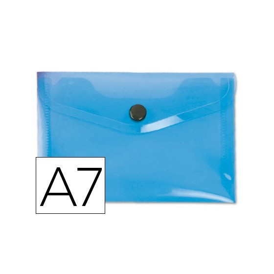 Carpeta liderpapel dossier broche 44222 polipropileno din a7 azul translucido