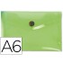 Carpeta liderpapel dossier broche 44233 polipropileno din a6 verde translucido
