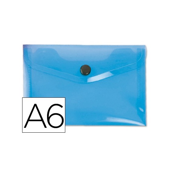 Carpeta liderpapel dossier broche 44232 polipropileno din a6 azul translucido