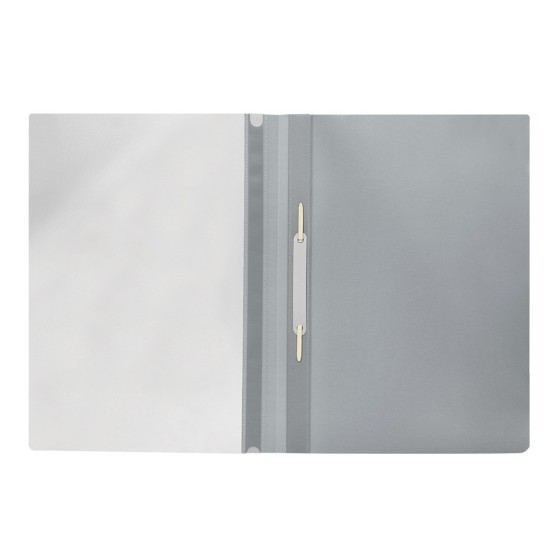 Carpeta dossier fastener plastico q-connect din a4 gris