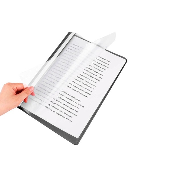 Carpeta dossier fastener plastico q-connect din a4 negra