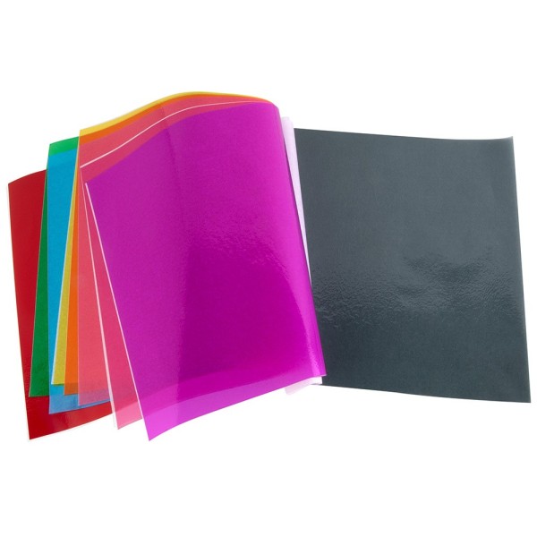 Bloc trabajos manuales liderpapel celofan 240x315mm 10 hojas colores surtidos