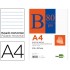 Bloc notas liderpapel horizontal a4 80 hojas 60g/m2 encolado