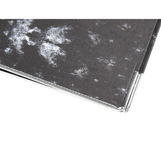 Archivador de palanca liderpapel carton forrado din a4 jaspeado negro sin caja-con rado