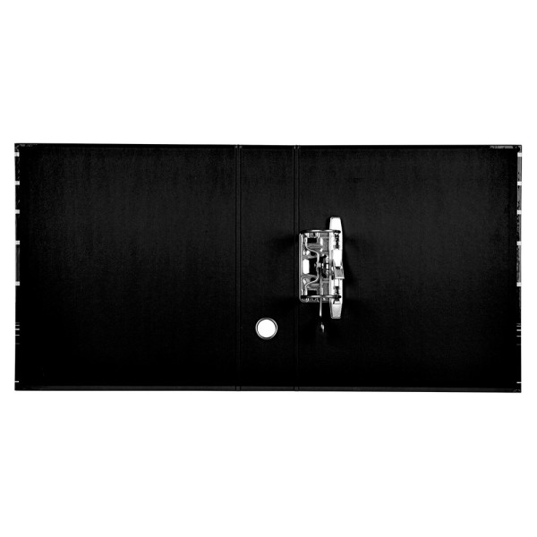 Archivador de palanca liderpapel a4 filing system forrado sin rado lomo 80mm negro con caja y compresor metalico