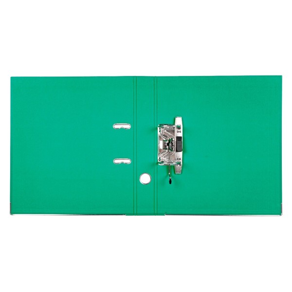 Archivador de palanca liderpapel a4 documenta forrado pvc con rado lomo 52mm verde compresor metalico