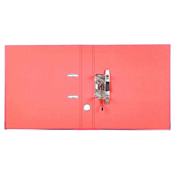 Archivador de palanca liderpapel a4 documenta forrado pvc con rado lomo 52mm rojo compresor metalico