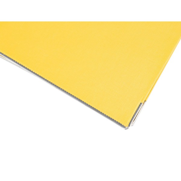 Archivador de palanca liderpapel a4 documenta forrado pvc con rado lomo 52mm amarillo compresor metalico