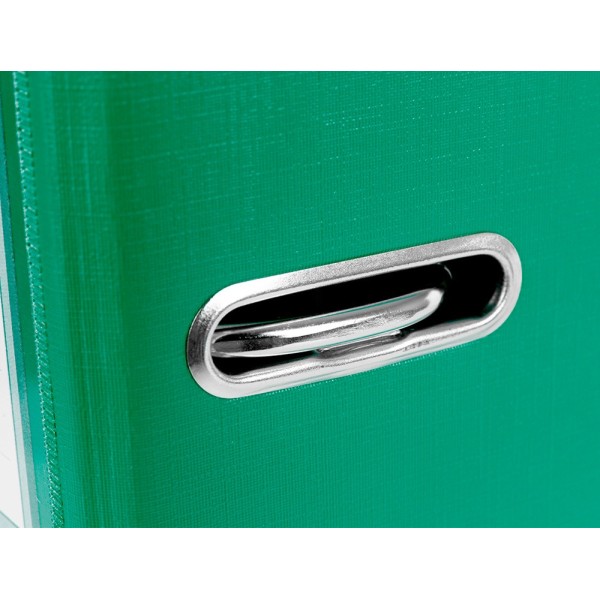 Archivador de palanca liderpapel a4 documenta forrado pvc con rado lomo 75mm verde compresor metalico