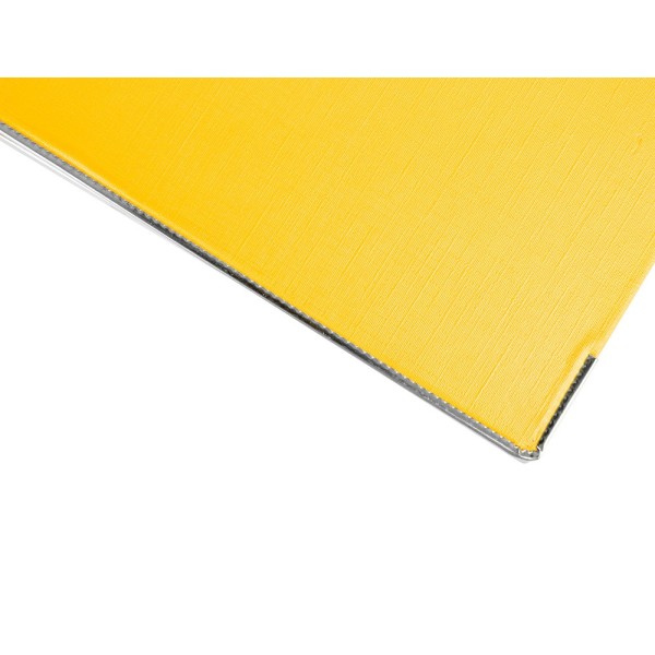 Archivador de palanca liderpapel a4 documenta forrado pvc con rado lomo 75mm amarillo compresor metalico