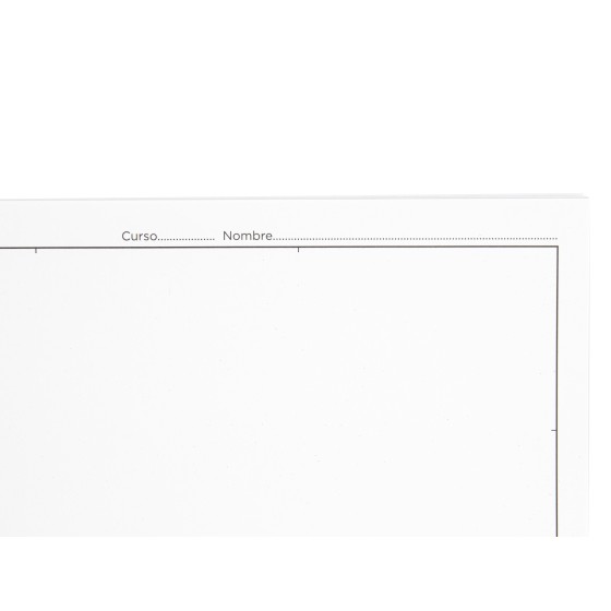 Bloc dibujo liderpapel escolar espiral 230x325mm 20 hojas 90g m2 con recuadro