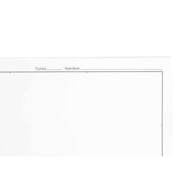Bloc dibujo liderpapel escolar espiral 230x325mm 20 hojas 90g m2 con recuadro