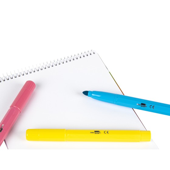 Bloc dibujo liderpapel escolar espiral 155x215mm 20 hojas 90g/m2 sin recuadro