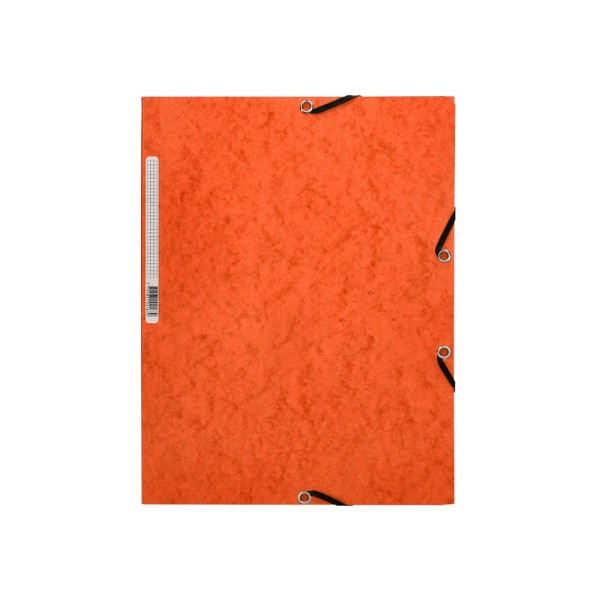 Carpeta q-connect gomas kf02170 carton simil-prespan solapas 320x243 mm naranja