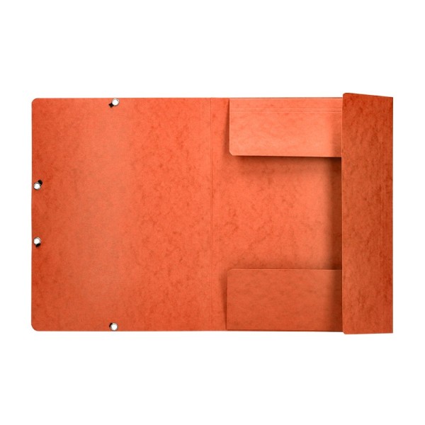 Carpeta q-connect gomas kf02170 carton simil-prespan solapas 320x243 mm naranja