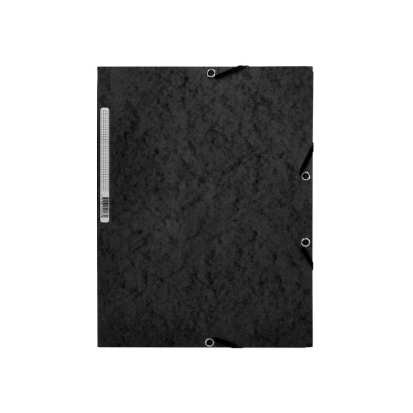 Carpeta q-connect gomas kf02169 carton simil-prespan solapas 320x243 mm negra