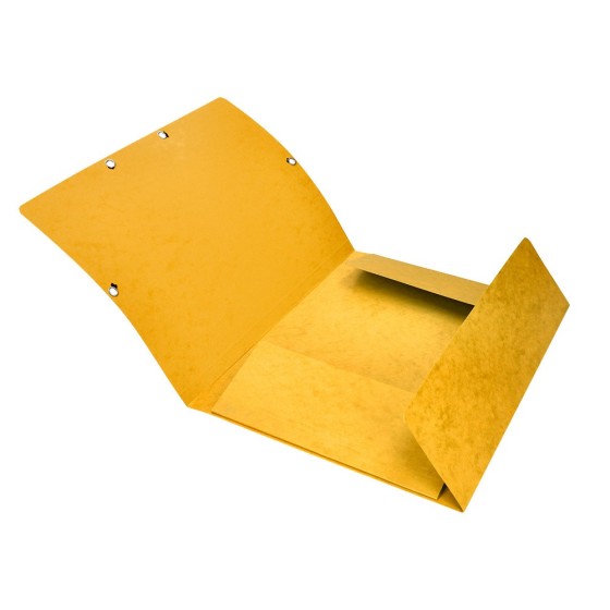 Carpeta q-connect gomas kf02166 carton simil-prespan solapas 320x243 mm amarilla