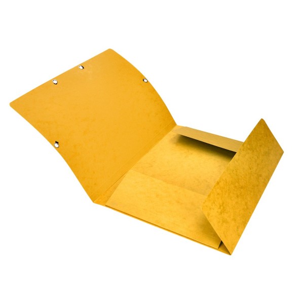 Carpeta q-connect gomas kf02166 carton simil-prespan solapas 320x243 mm amarilla