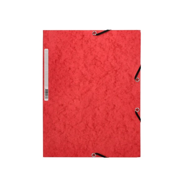 Carpeta q-connect gomas kf02165 carton simil-prespan solapas 320x243 mm roja