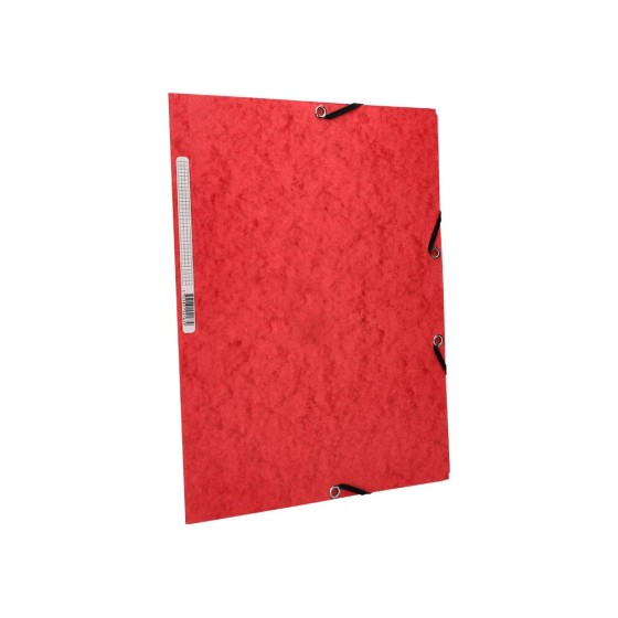 Carpeta q-connect gomas kf02165 carton simil-prespan solapas 320x243 mm roja