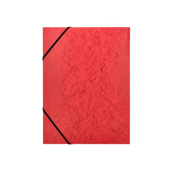 Carpeta q-connect gomas kf02165 carton simil-prespan solapas 320x243 mm roja