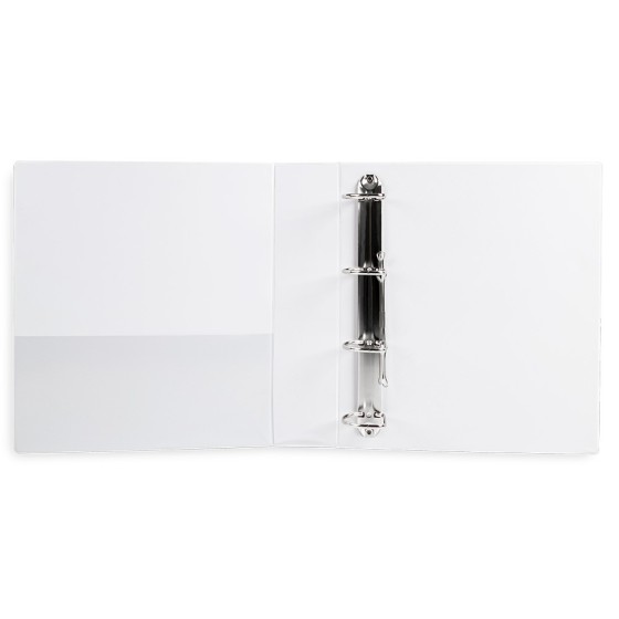Carpeta canguro 4 anillas mixtas 55mm liderpapel a4 plastico blanca
