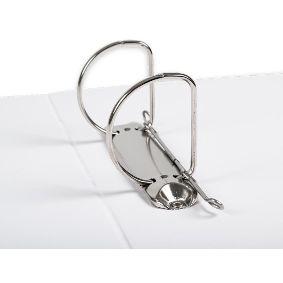 Carpeta canguro 2 anillas mixtas 55mm liderpapel a4 plastico blanca