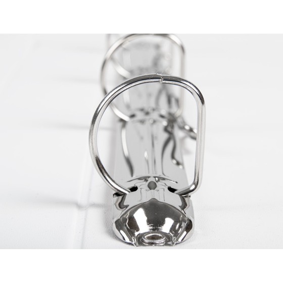 Carpeta canguro 4 anillas mixtas 25mm liderpapel a4 plastico blanca