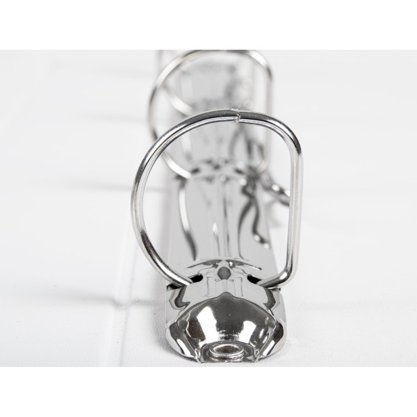 Carpeta canguro 4 anillas mixtas 25mm liderpapel a4 plastico blanca