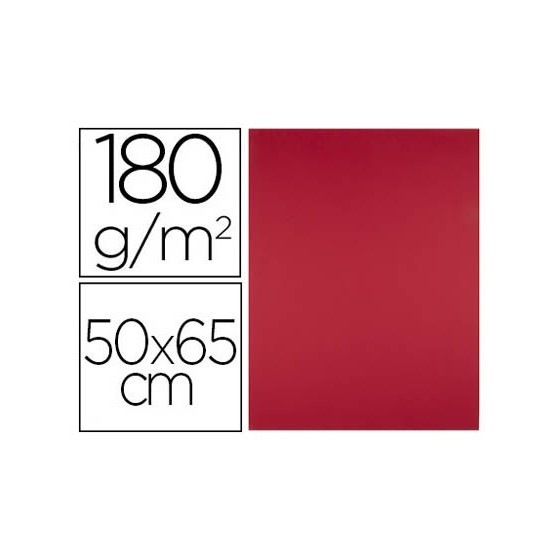 Cartulina liderpapel 50x65 cm 180g/m2 rojo navidad