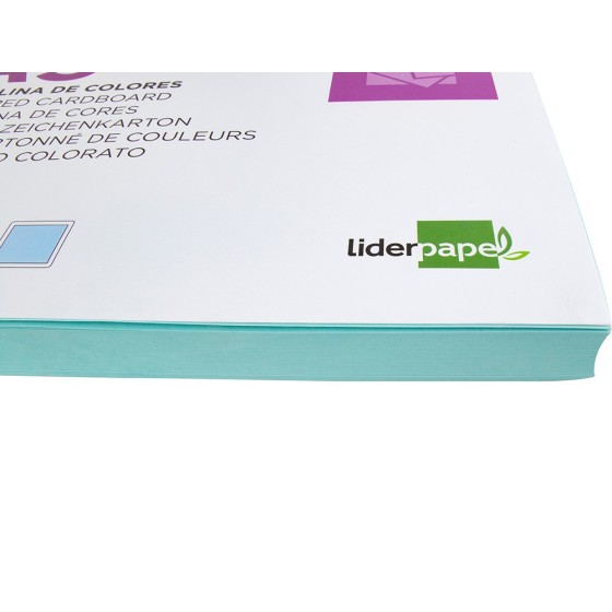 Cartulina liderpapel a3 180g/m2 celeste paquete de 100hojas