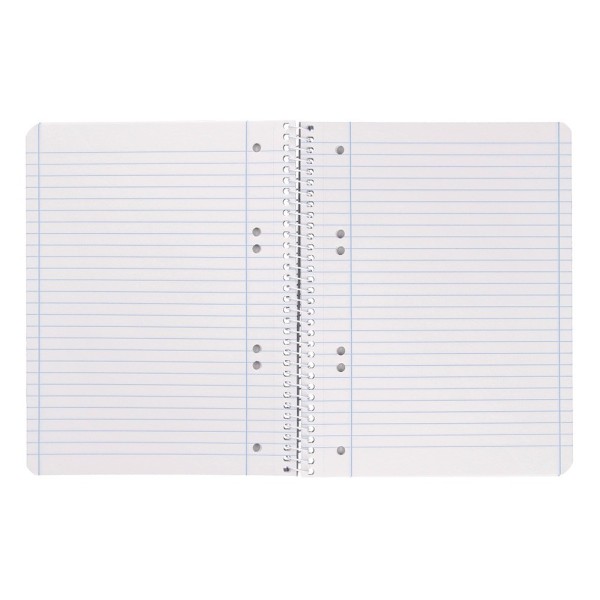 Cuaderno espiral liderpapel a5 micro serie azul tapa blanda 80h 75 gr horizontal 6 taladros azul