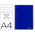Cuaderno espiral liderpapel a4 micro serie azul tapa blanda 80h 80 gr horizontal con margen 4 taladros azul