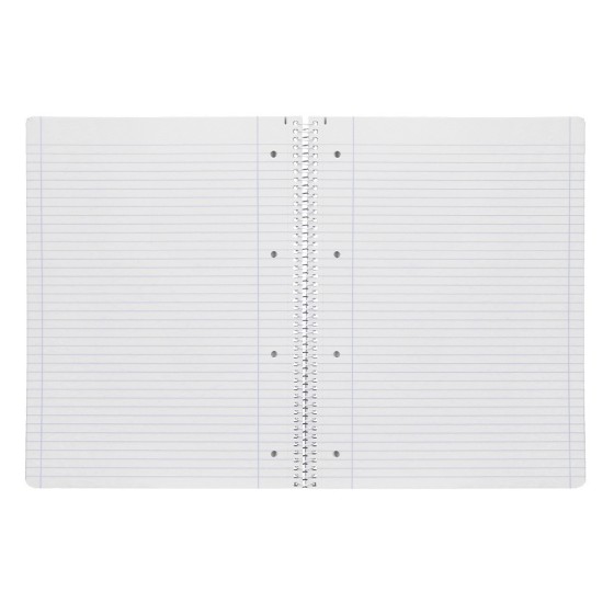 Cuaderno espiral liderpapel a4 micro serie azul tapa blanda 80h 80 gr horizontal con margen 4 taladros azul