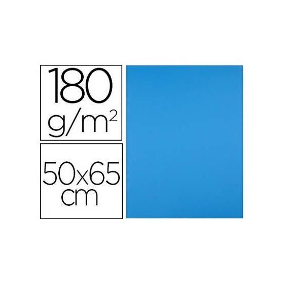 Cartulina liderpapel 50x65 cm 180g/m2 azul