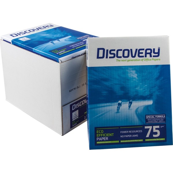 Papel fotocopiadora discovery din a3 75 grs. papel multiuso ink-jet y laserpaquete de 500 hojas