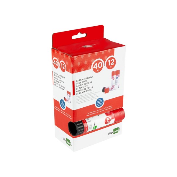 Pegamento liderpapel en barra 40 gr unidad