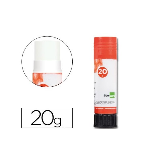 Pegamento liderpapel en barra 20 gr unidad