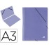 Carpeta planos liderpapel a3 carton gofrado n 12 azul