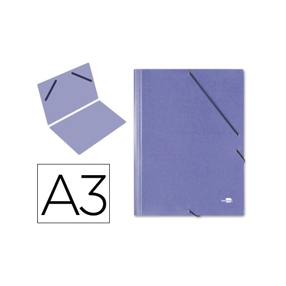 Carpeta planos liderpapel a3 carton gofrado n 12 azul