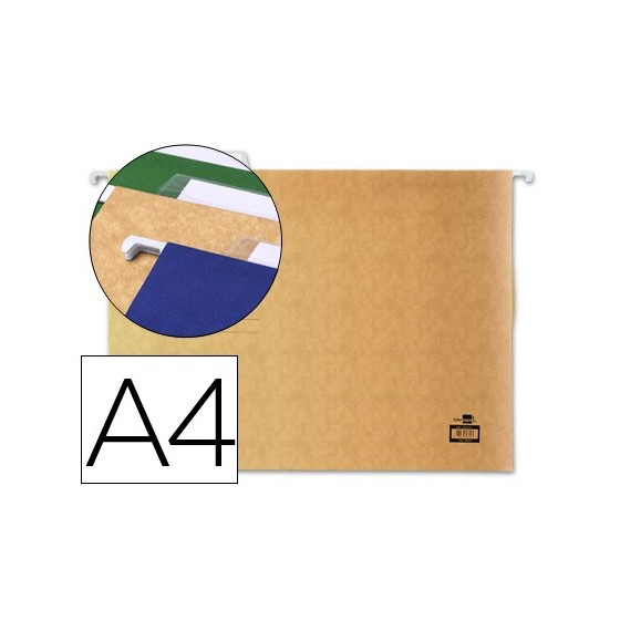 Carpeta colgante liderpapel a4 kraft