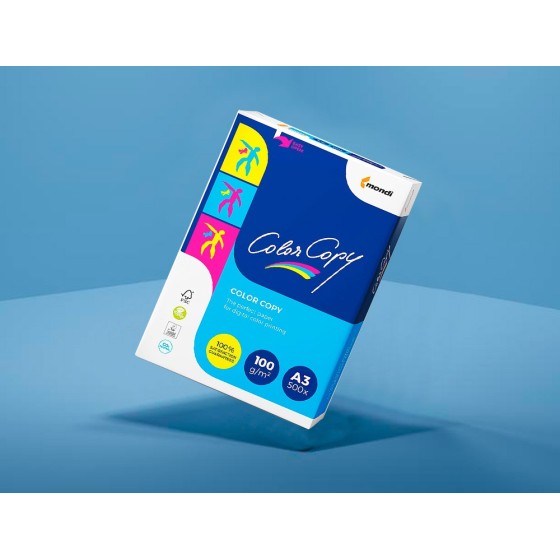 Papel fotocopiadora color copy din a3 100 gramos paquete de 500 hojas