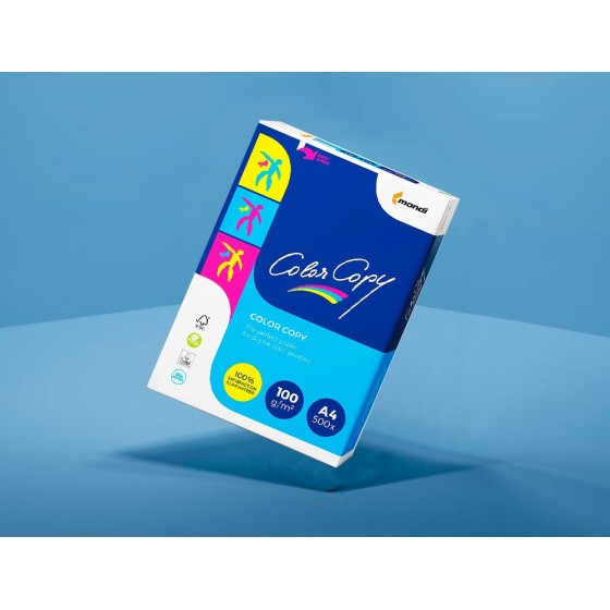 Papel fotocopiadora color copy din a4 100 gramos paquete de 500 hojas